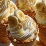 Banana Cream Pie Cones