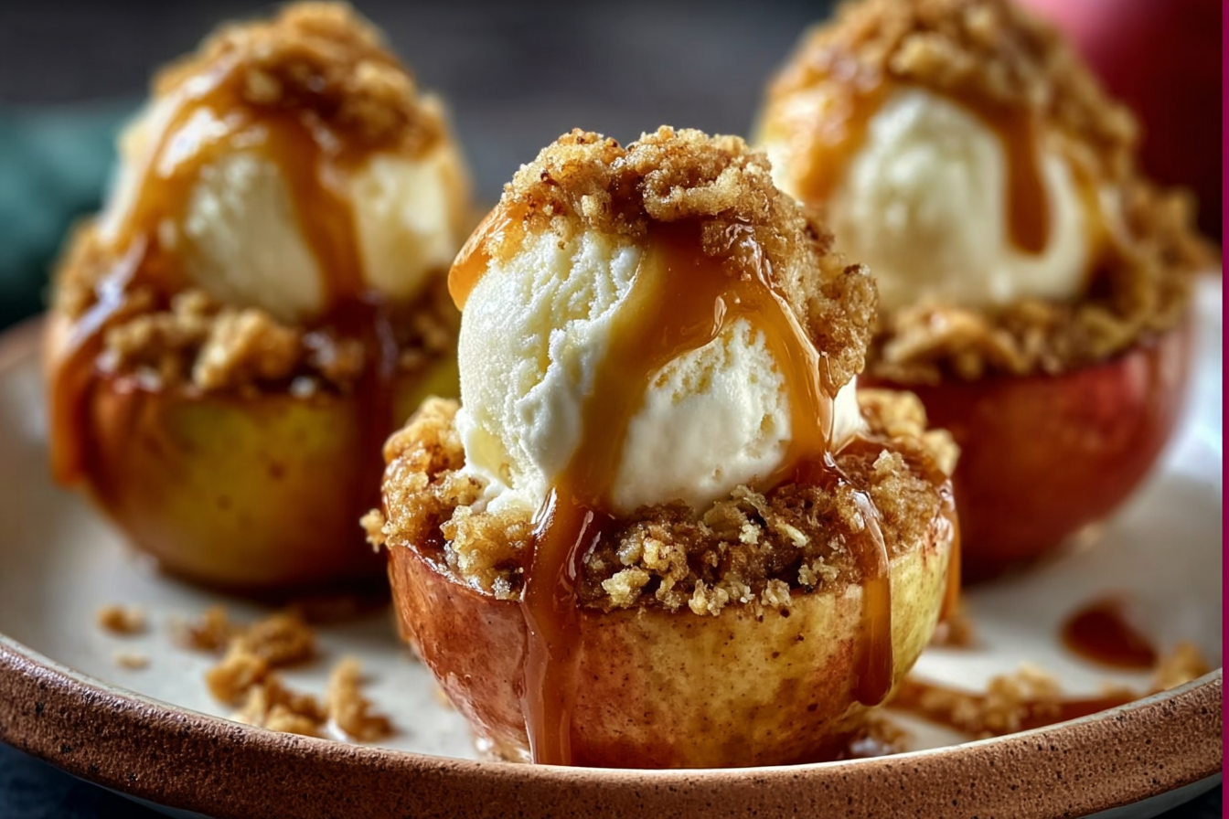 Caramel Apple Crisp Cups