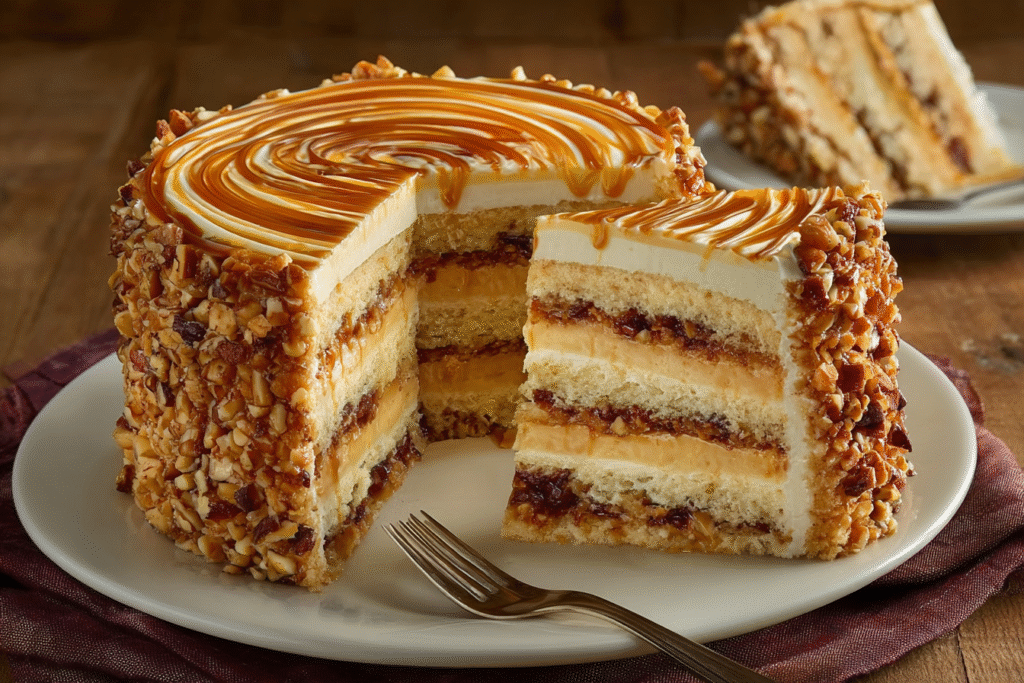 Caramel Crunch Layer Cake