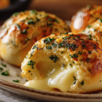 Cheesy Garlic Stuffed Bread Rolls