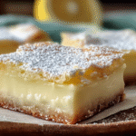 Creamy Lemon Custard Bars