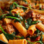 Creamy Tomato Sausage Rigatoni