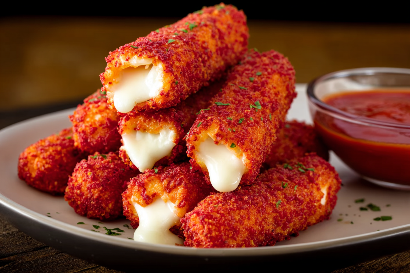 Flamin’ Hot Mozzarella Sticks