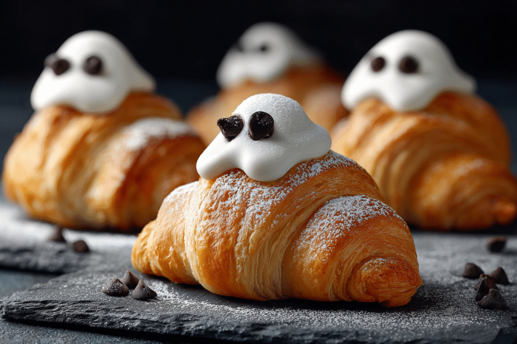 Ghostly Croissant Treats: A Spooky Halloween Delight!