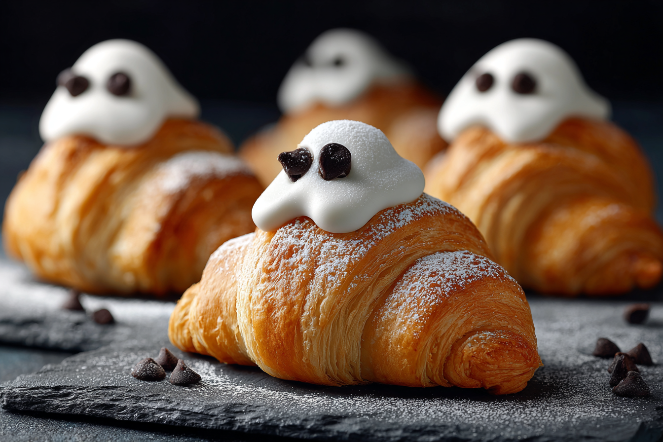 Ghostly Croissant Treats