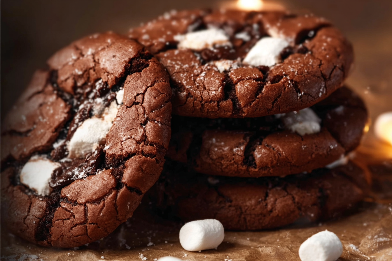 Hot Cocoa Marshmallow Cookies