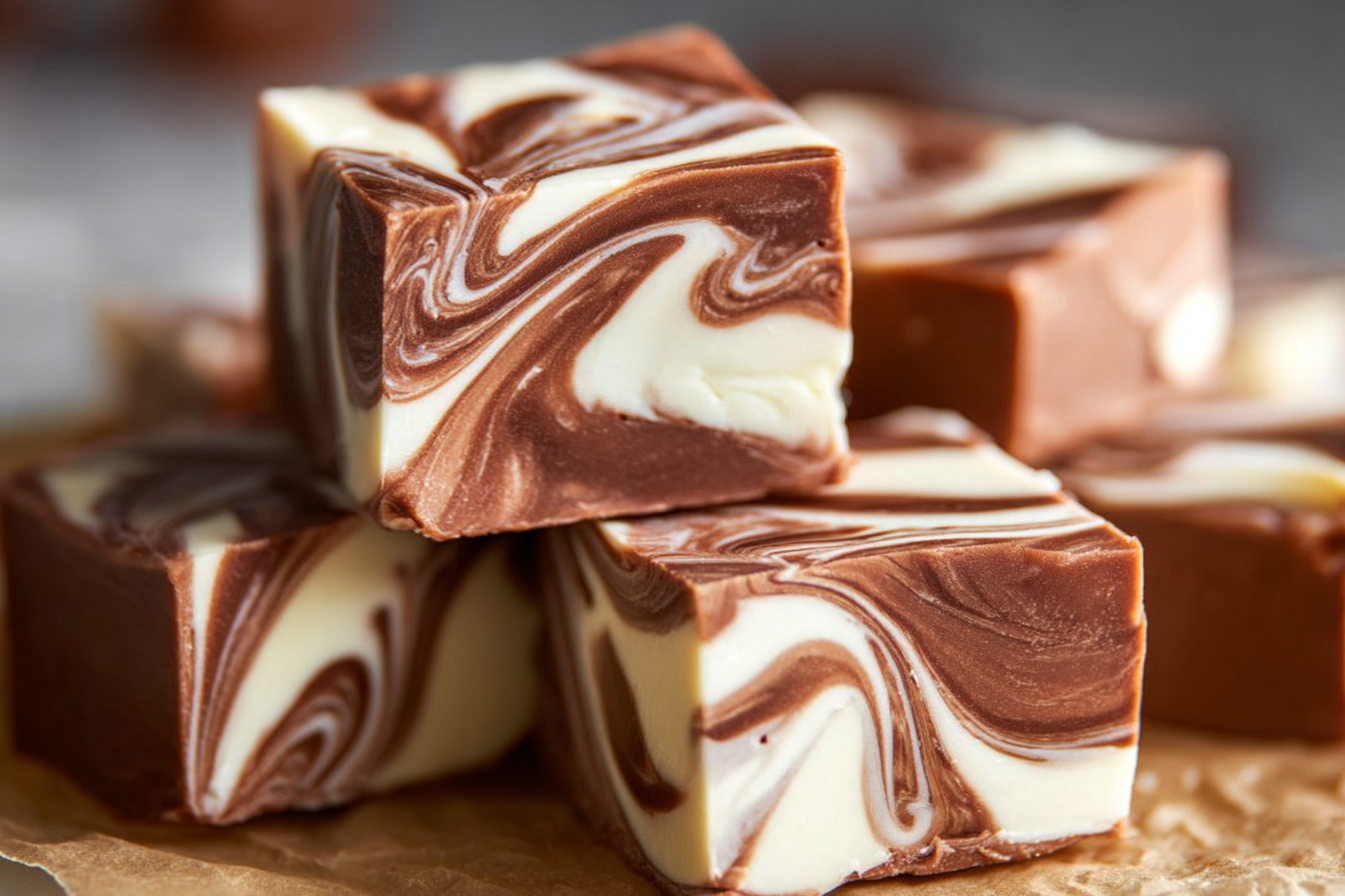 Marbled Chocolate Swirl Fudge