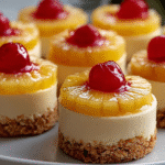 Mini Pineapple Upside-Down Cheesecakes
