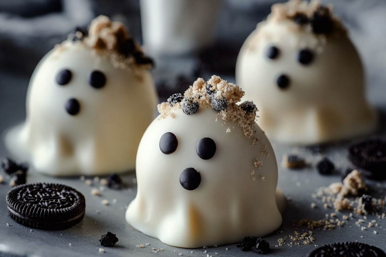 Oreo Truffle Ghosts