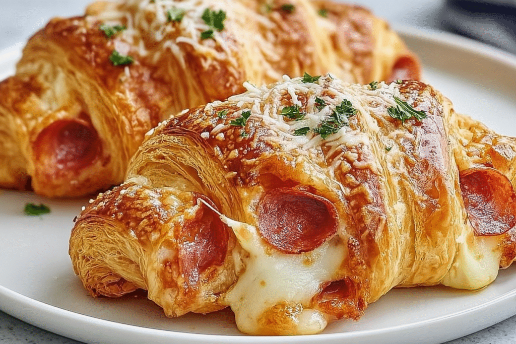 Pepperoni Pizza Croissants