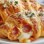 Pepperoni Pizza Croissants
