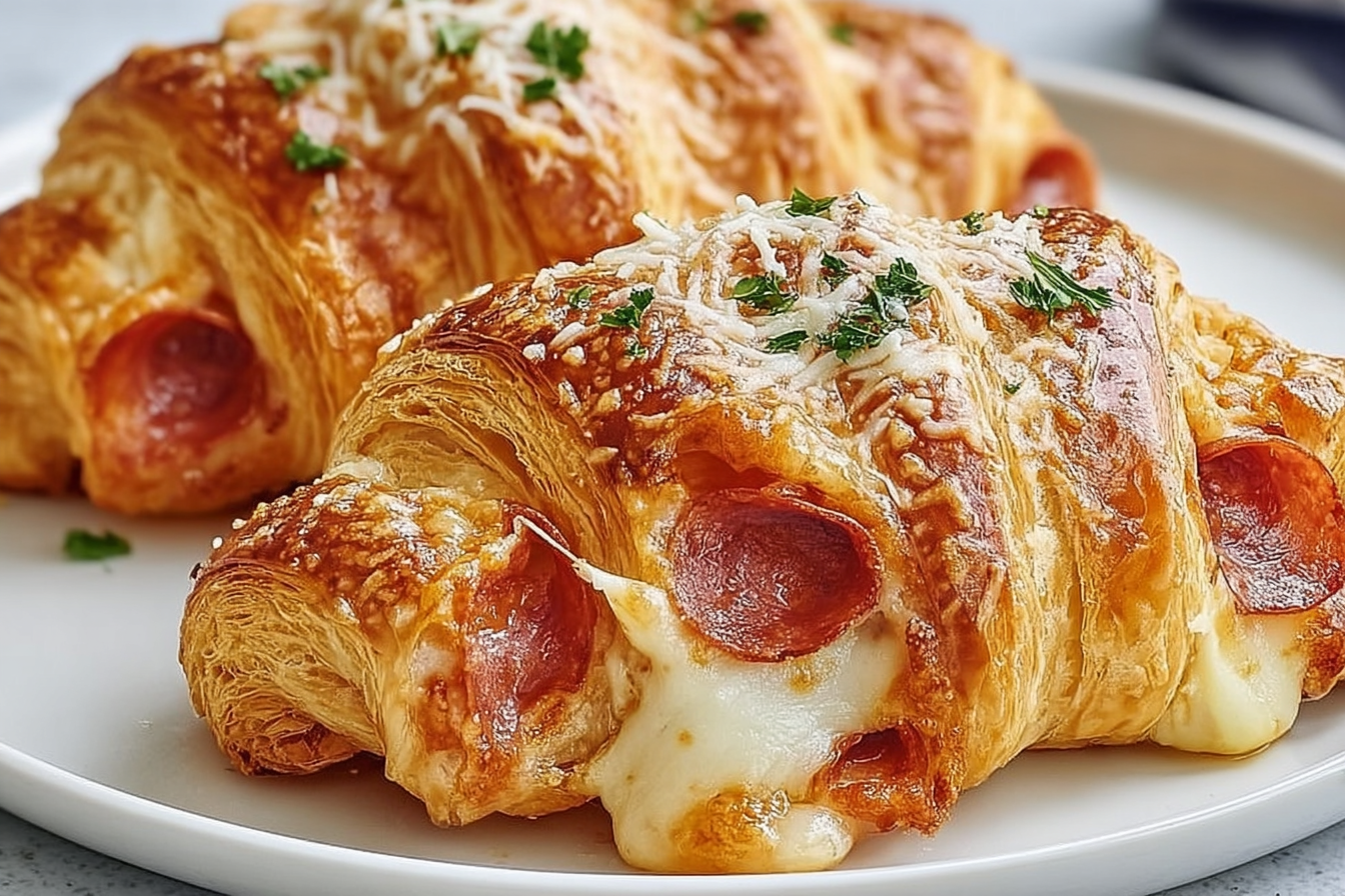 Pepperoni Pizza Croissants