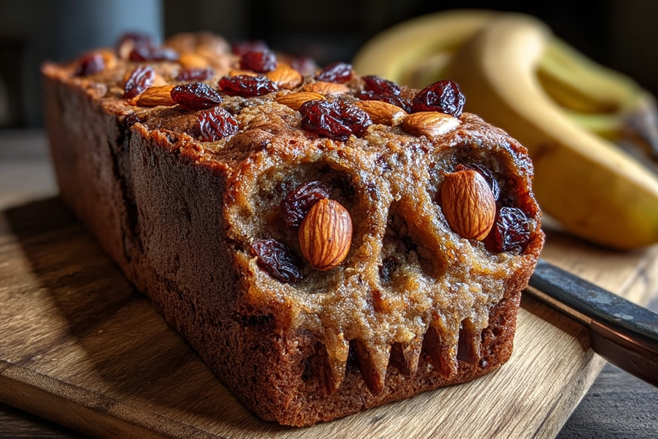 Spooky Skull Banana Bread
