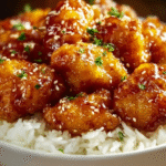 Sticky Honey Garlic Chicken Bites