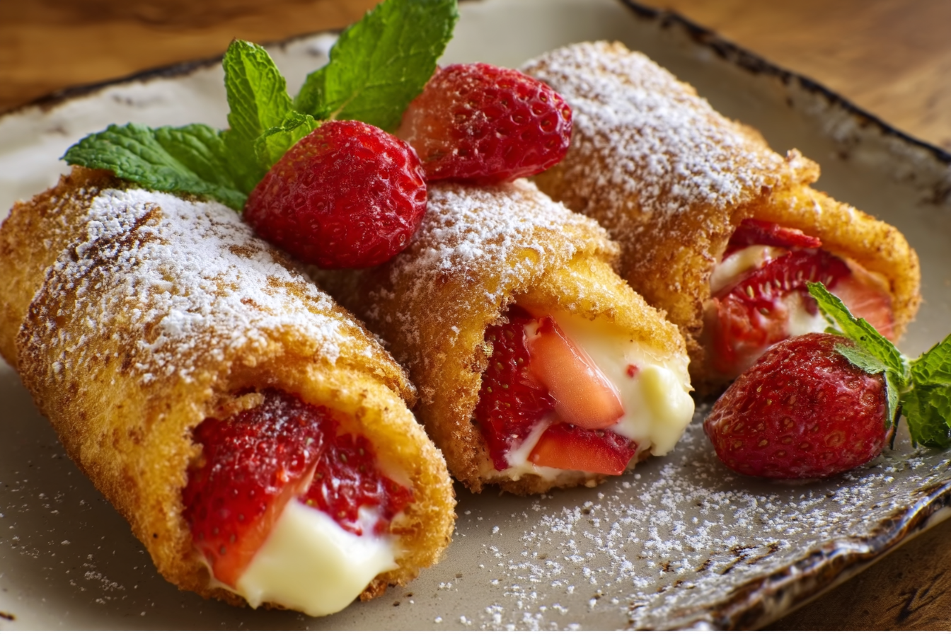 Strawberry Cream Cheese Roll-Ups