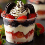 Strawberry Oreo Delight Cups