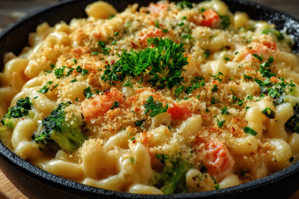Veggie-Loaded Baked Mac & Cheese