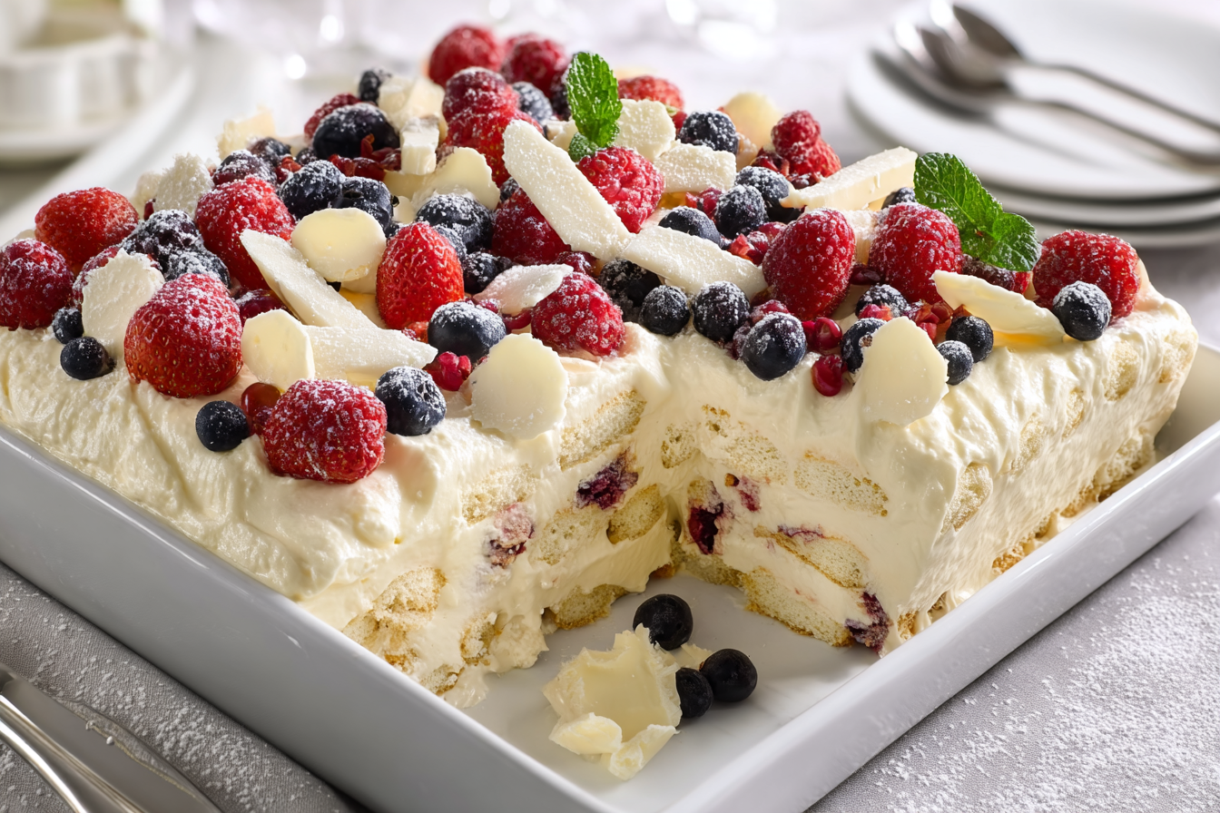 White Chocolate Berry Tiramisu