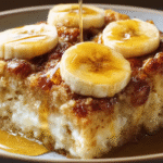 Banana Cream Cheese Bread Pudding