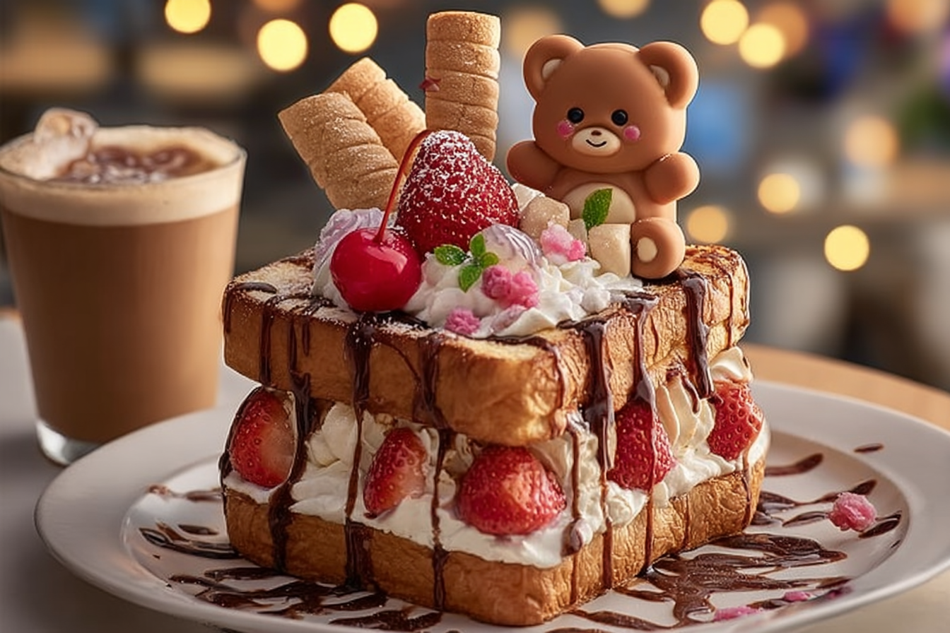 Bear Café Chocolate Toast Stack