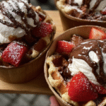 Belgian Waffle Sundae Cups
