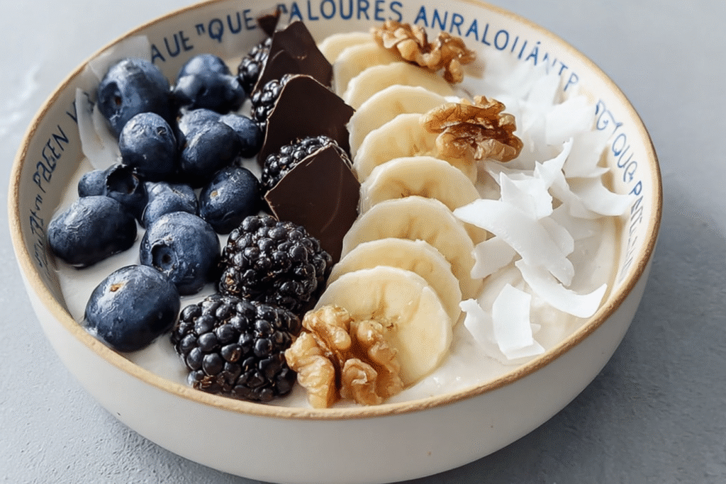 Blueberry Banana Yogurt Bowl