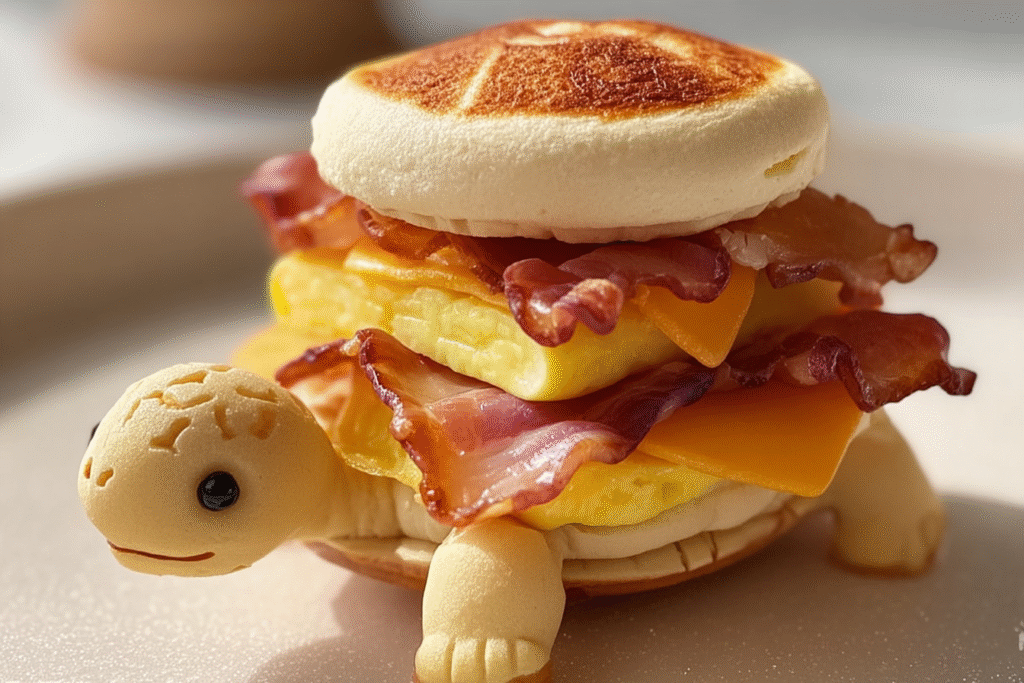 Breakfast Turtle Sandwich