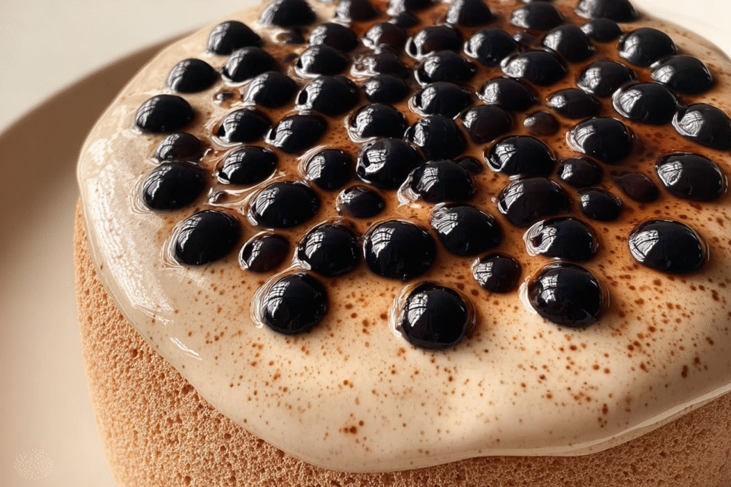 Brown Sugar Boba Milk Tea Cake