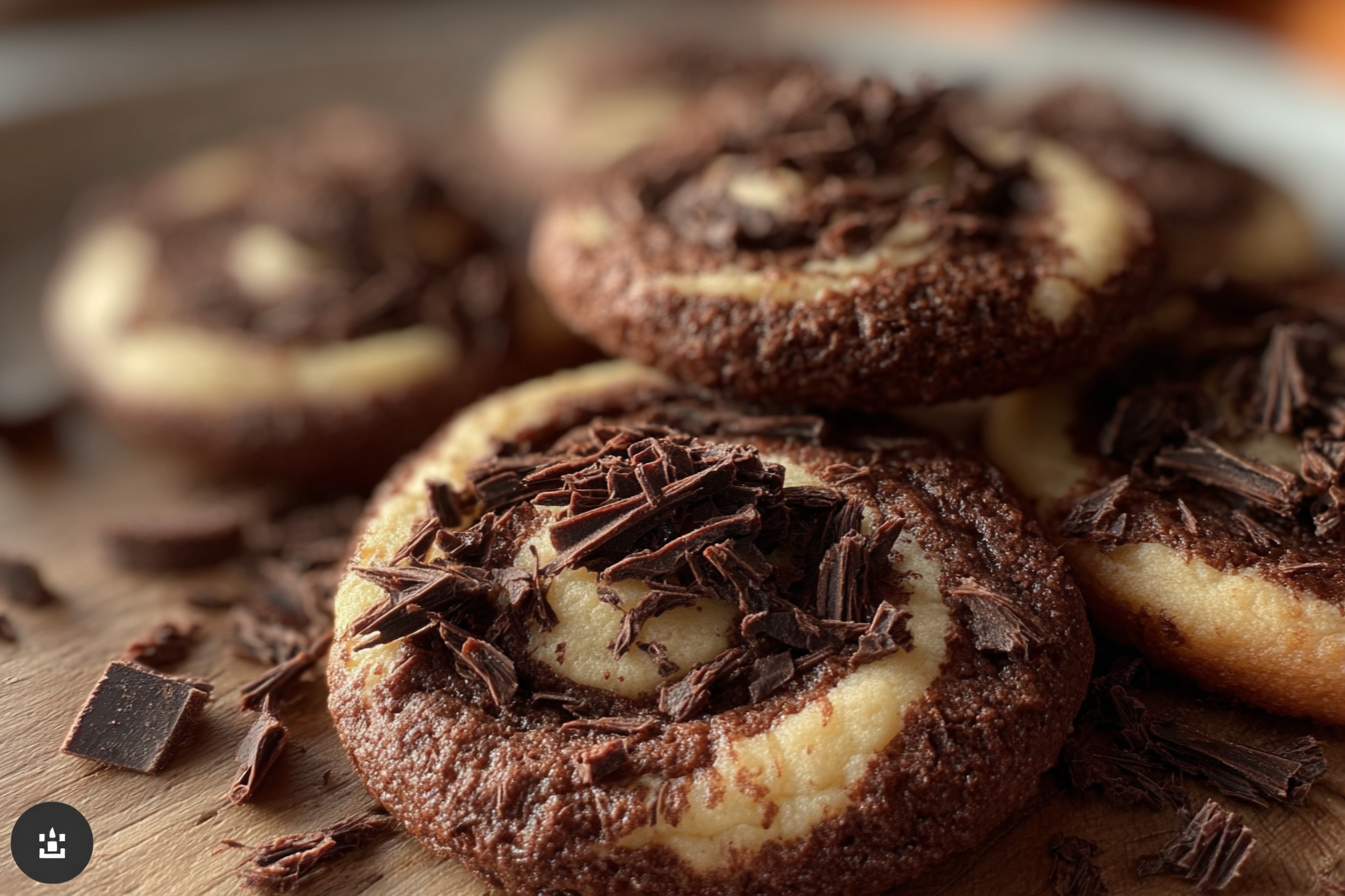 Chocolate Cheesecake Swirl Cookies