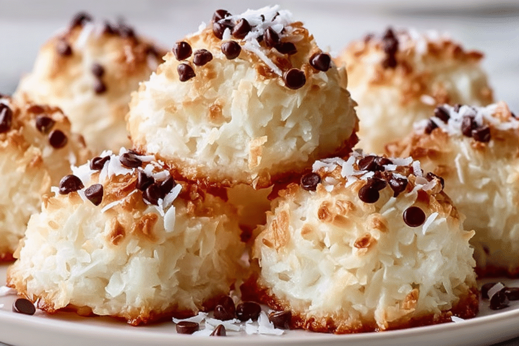 Chocolate Chip Coconut Macaroons