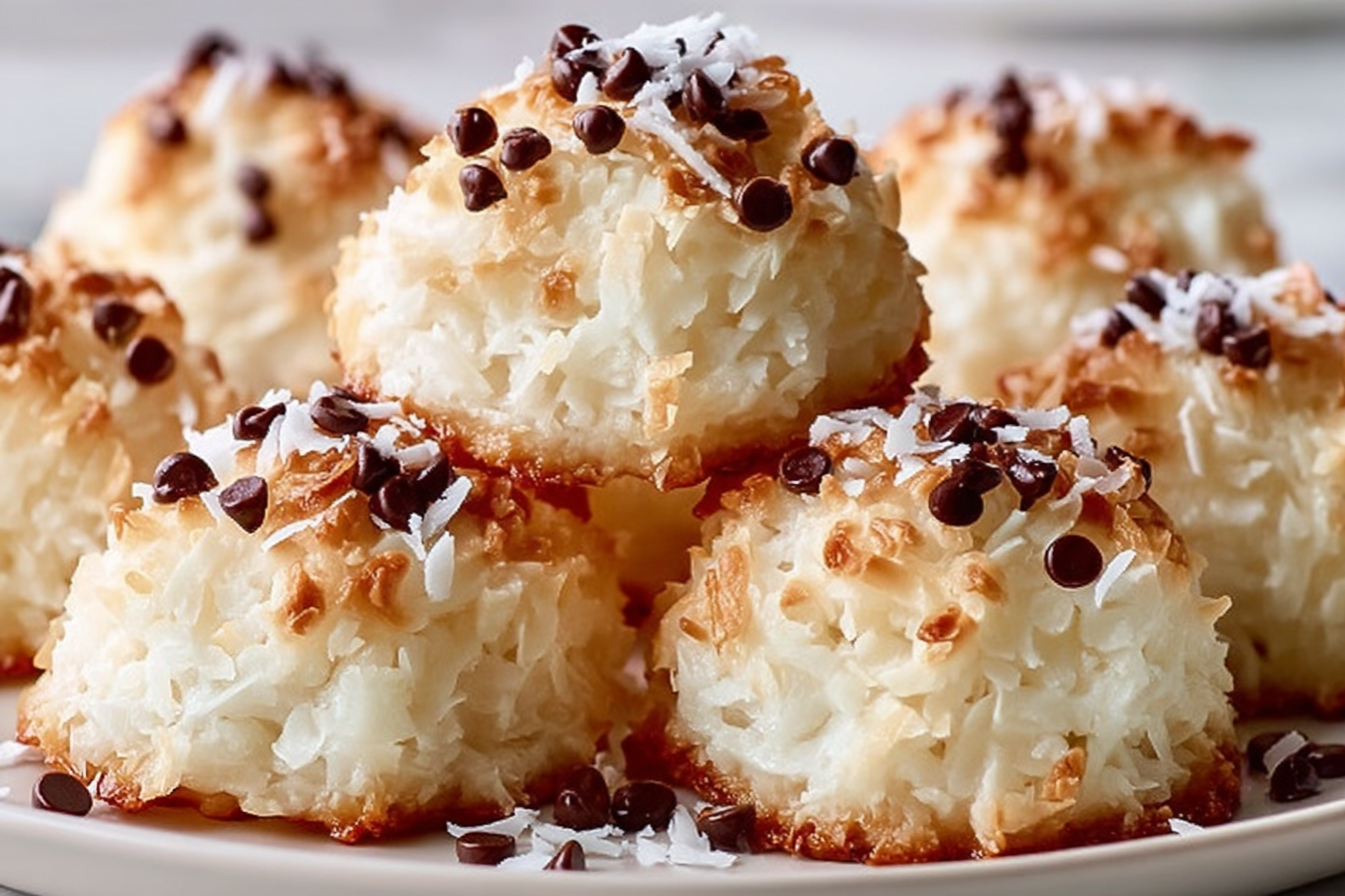 Chocolate Chip Coconut Macaroons