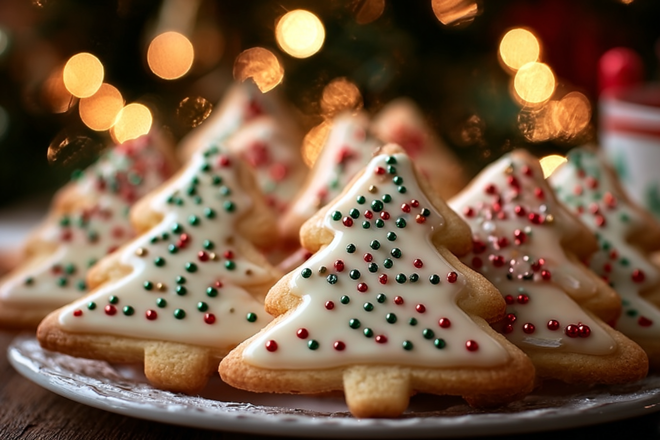 Christmas Tree Sugar Cookies