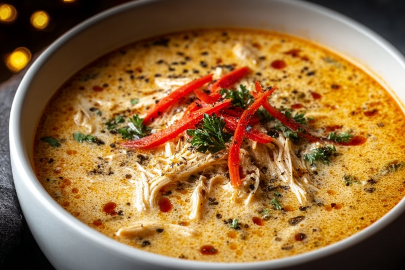 Creamy Chicken Pepper Soup
