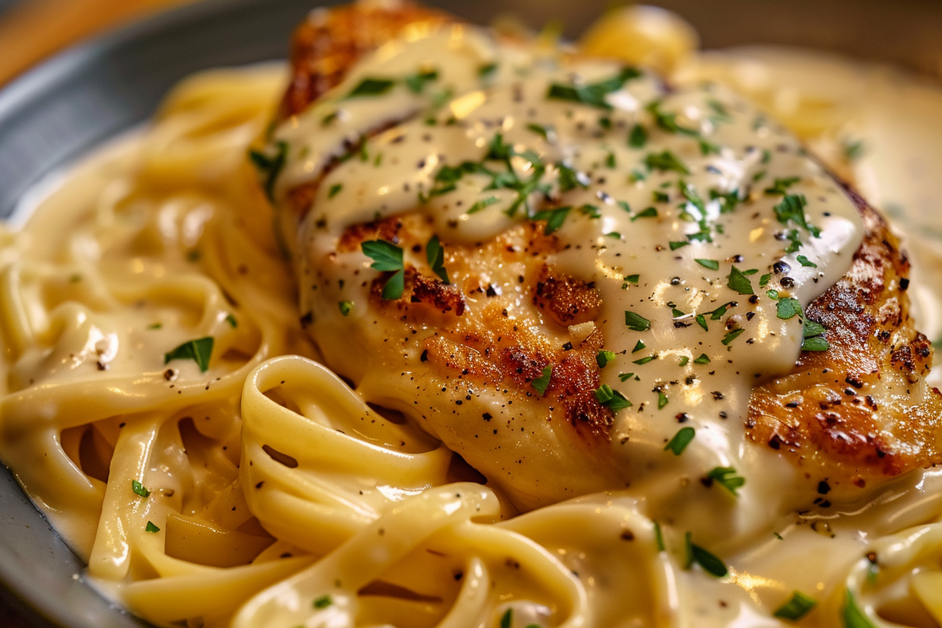 Creamy Garlic Chicken Alfredo