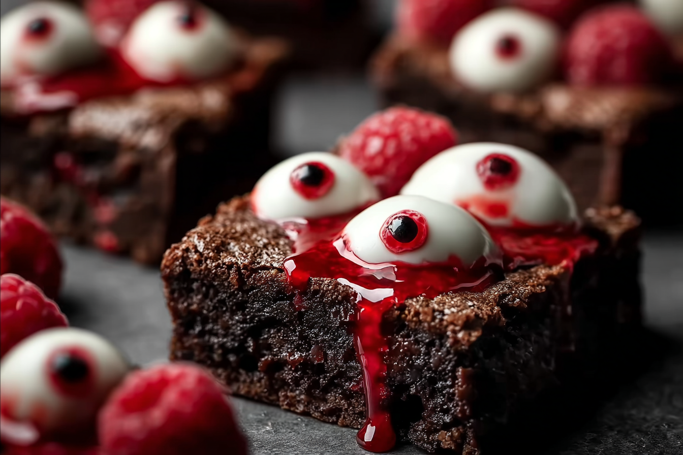 Creepy Eyeball Brownies