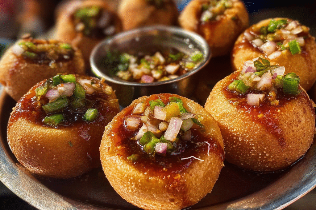 Crispy Fried Pani Puri Bombs