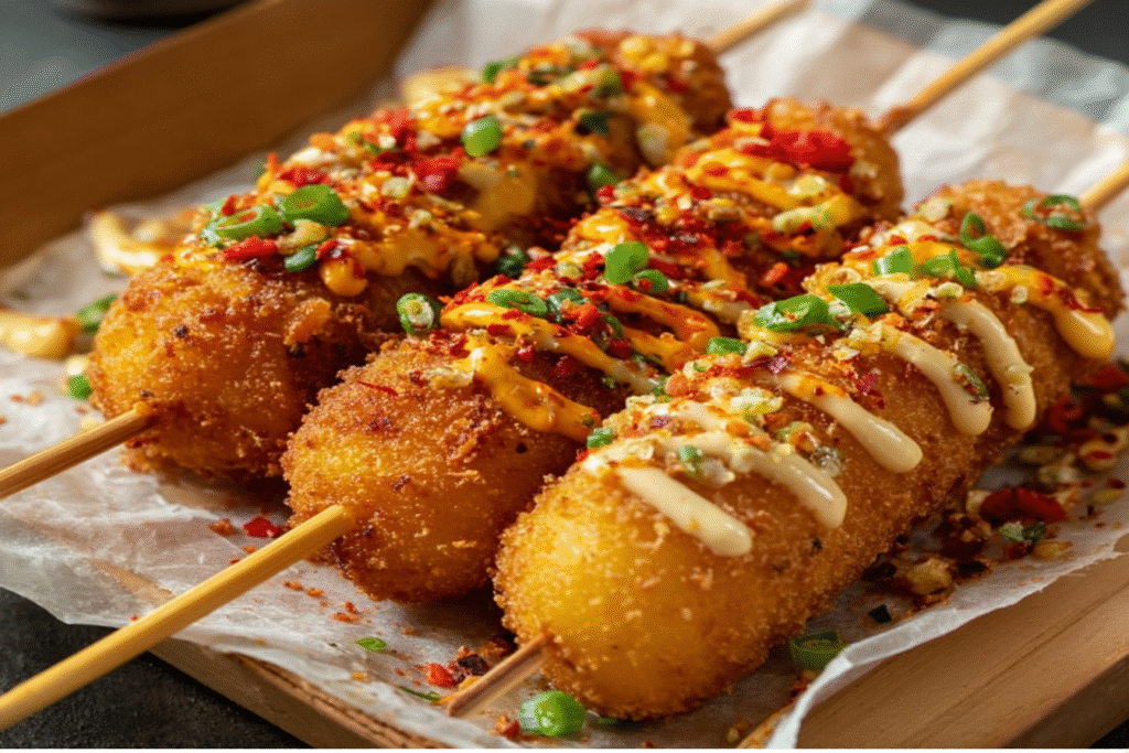 Crispy Korean Corn Dogs