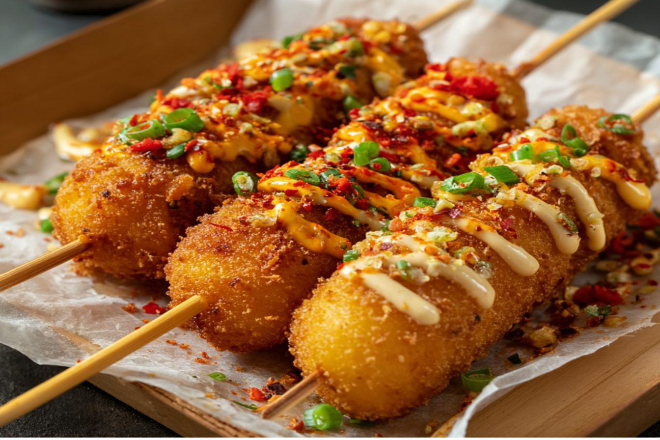 Crispy Korean Corn Dogs