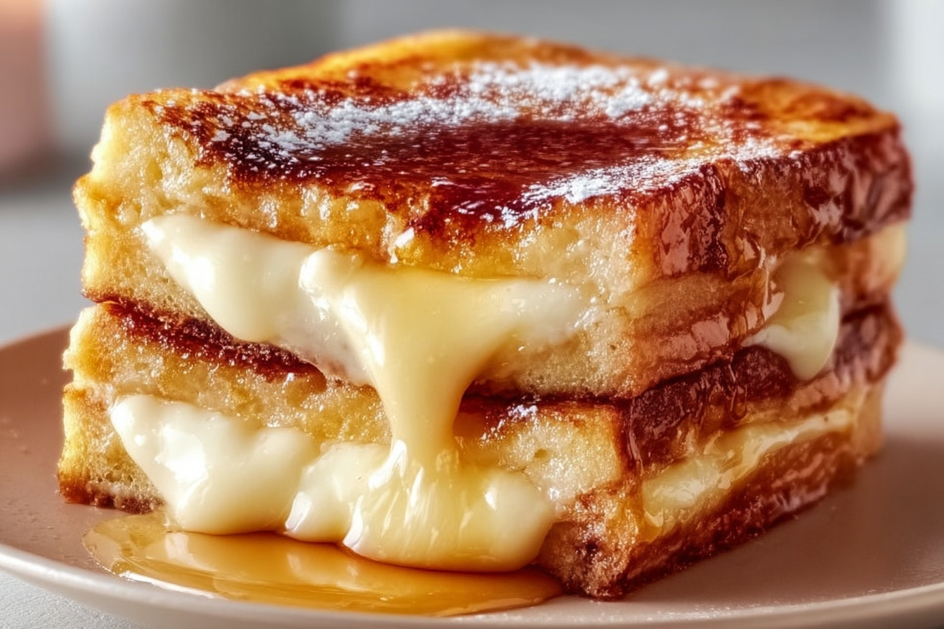 Custard Cream-Stuffed French Toast