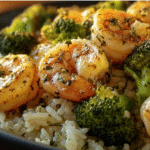 Garlic Butter Shrimp & Broccoli Rice Bowl