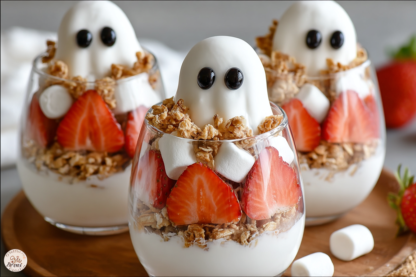 Ghostly Yogurt Parfaits
