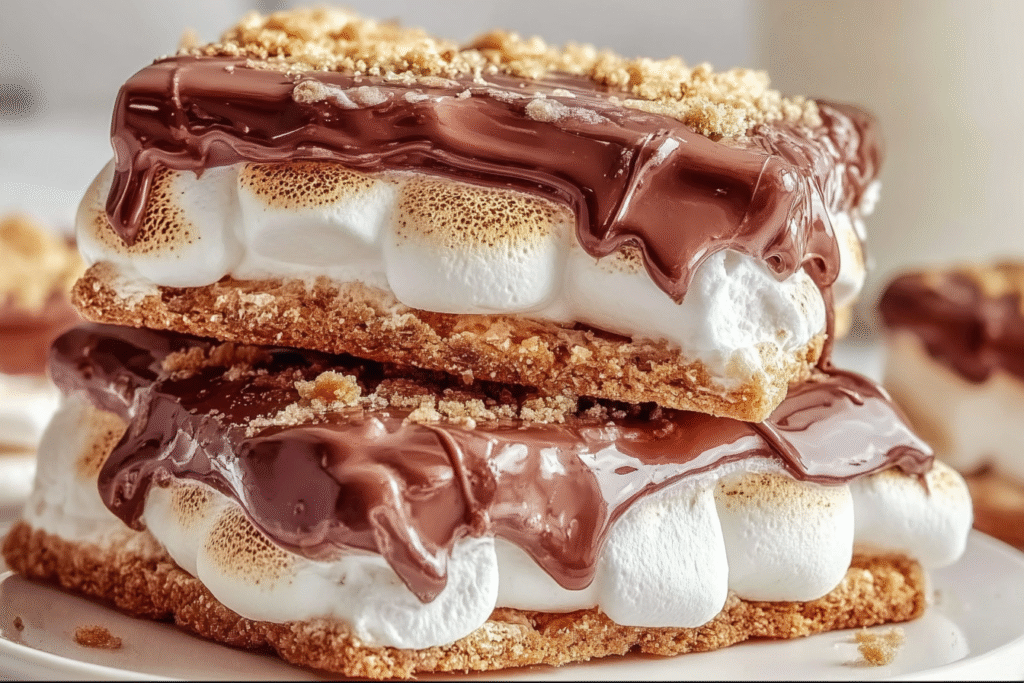 Gooey S’mores Cookie Bars