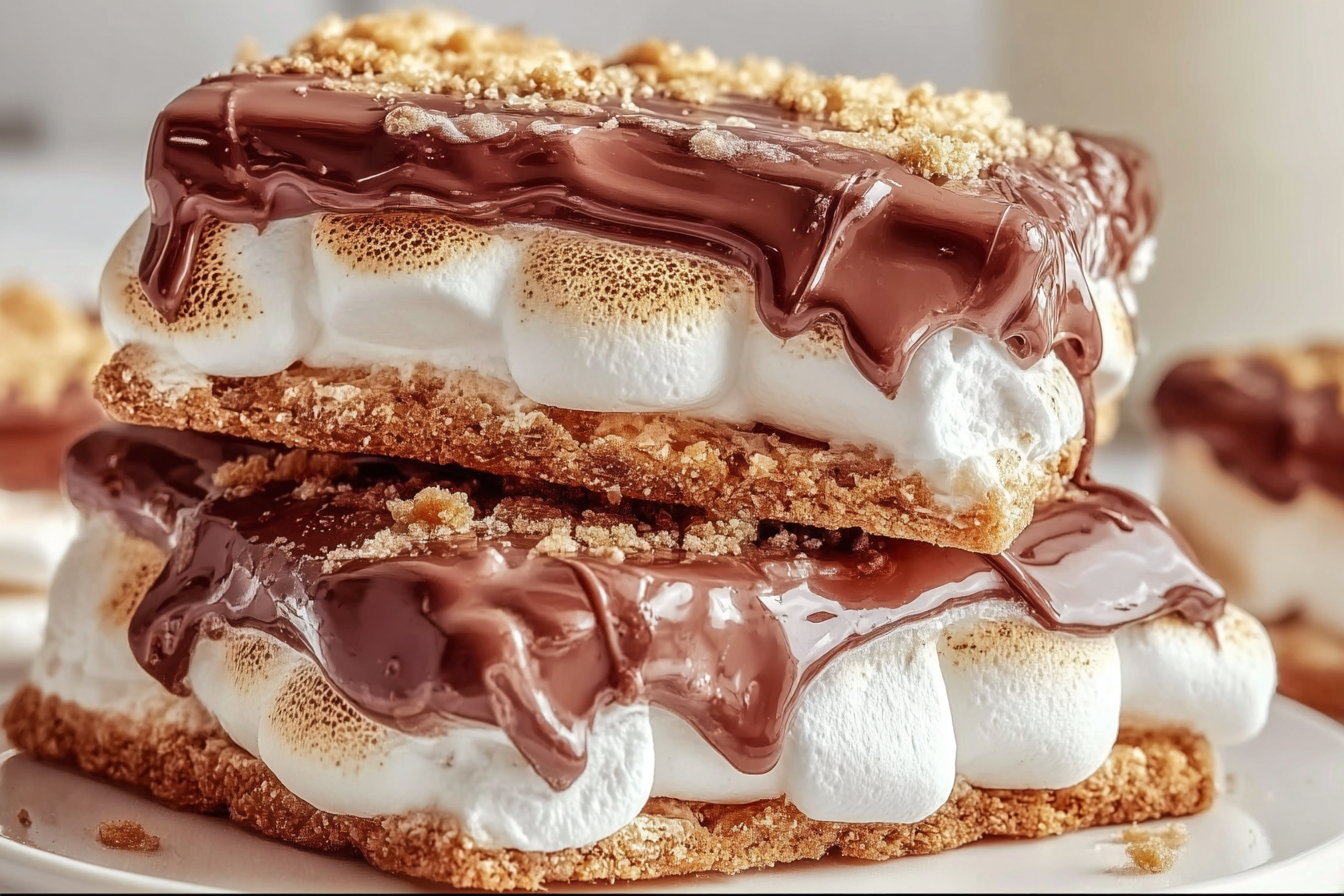 Gooey S’mores Cookie Bars