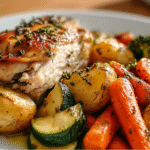 Herb Roasted Chicken with Veggies & Potatoes