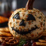 Jack-O’-Lantern Cheese Ball