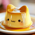 Kawaii Cat Custard Pudding