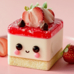 Kawaii Strawberry Cheesecake Cube