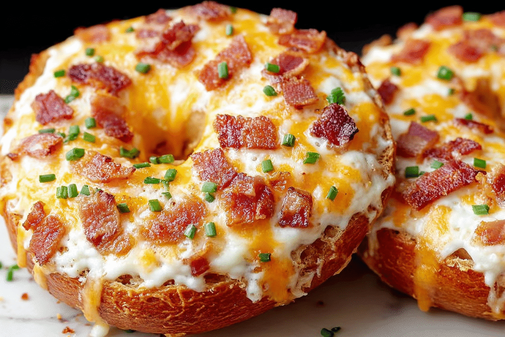 Loaded Breakfast Bagel Rings