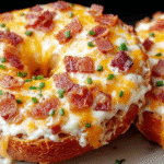 Loaded Breakfast Bagel Rings