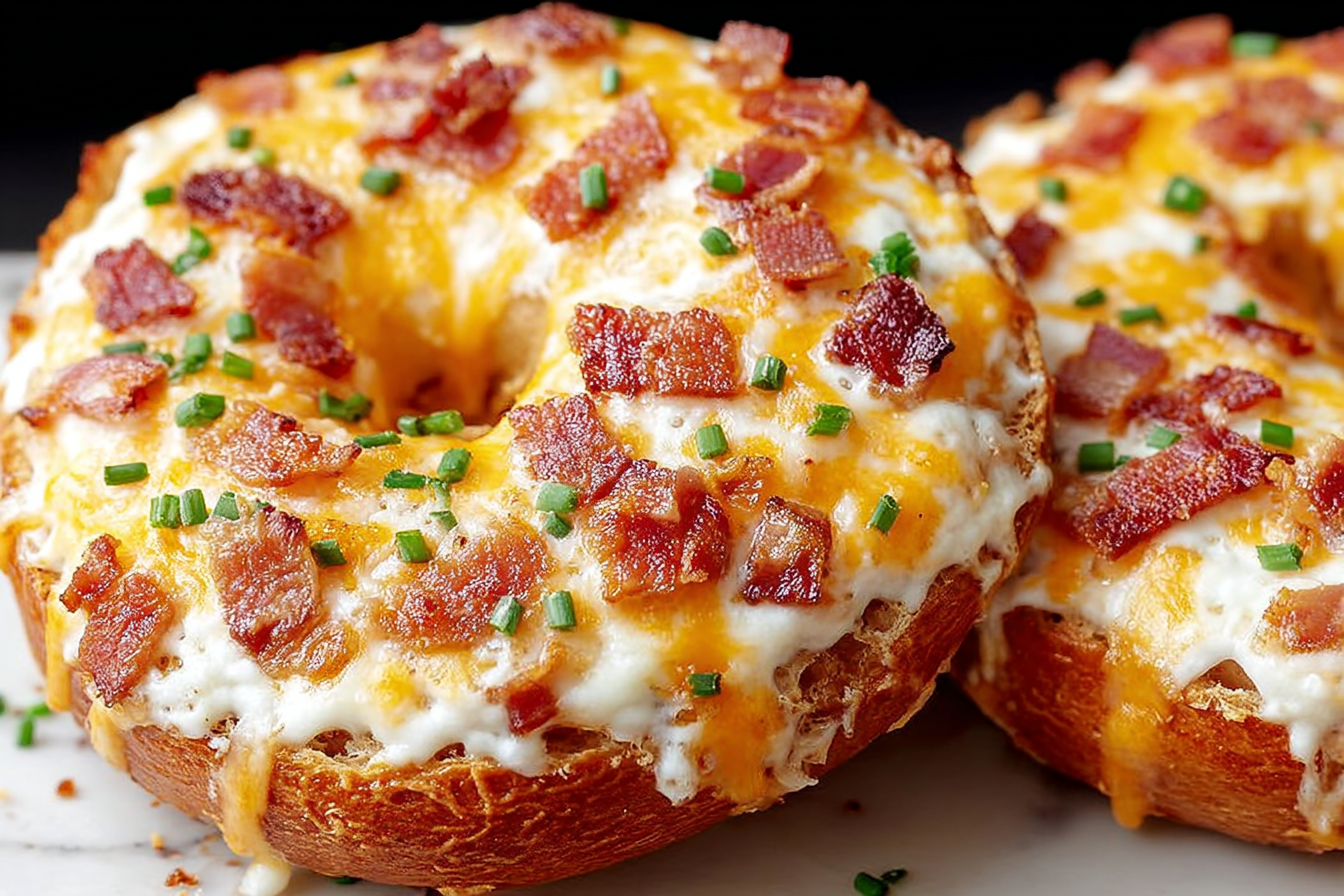 Loaded Breakfast Bagel Rings